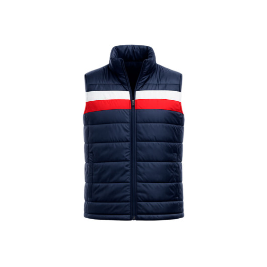 Sublimated Puffer Vests Front 1